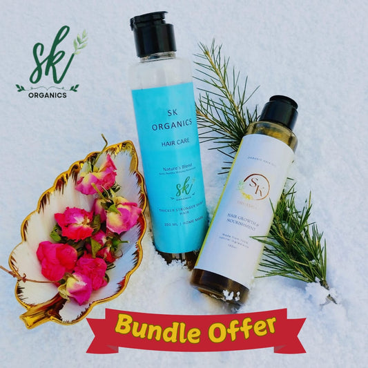 Bundle Offer - 25% Discount (Herbal Shampoo 200ml + Organic Hair Oil 150ml)